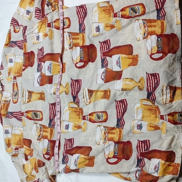 C & B Sport by Croft & Barrow mens short sleeved button down beer shirt - Picture 12 of 12